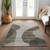 5' X 8' Taupe Beige And Chocolate Abstract Washable Indoor Outdoor Area Rug - Taupe, Beige, Chocolate