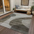 5' X 8' Taupe Beige And Chocolate Abstract Washable Indoor Outdoor Area Rug - Taupe, Beige, Chocolate