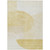 3' X 5' Gold Wheat And Ivory Geometric Washable Indoor Outdoor Area Rug