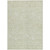 3' X 5' Artichoke Green And Ivory Floral Washable Indoor Outdoor Area Rug