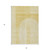 5' X 8' Gold Ivory And Yellow Geometric Washable Indoor Outdoor Area Rug