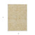 3' X 5' Gold And Beige Abstract Washable Indoor Outdoor Area Rug Transitional Style - Gold, Beige Color
