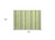 2' X 3' Green and Yellow Striped Washable Non Skid Indoor Outdoor Area Rug