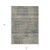 3' X 5' Khaki Beige And Gray Striped Washable Indoor Outdoor Area Rug