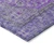 3' X 5' Purple And Gray Medallion Washable Indoor Outdoor Area Rug