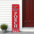 36" Blue Red And White Solid Wood Welcome To Our Porch Porch Sign