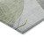 5' X 8' Artichoke Green Gray And Silver Abstract Washable Indoor Outdoor Area Rug