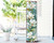 36" Blue Green And White Floral Bouquet Solid Wood Porch Sign