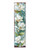 36" Blue Green And White Floral Bouquet Solid Wood Porch Sign