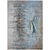 5' X 8' Blue And Beige Nautical Washable Indoor Outdoor Area Rug