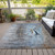 5' X 8' Blue And Beige Nautical Washable Indoor Outdoor Area Rug