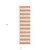 2' X 8' Salmon Striped Washable Indoor Outdoor Runner Rug