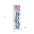36" Blue Red And White Solid Wood Red White Boom July Fourth Fireworks Porch Sign