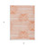 3' X 5' Orange and Ivory Abstract Washable Non Skid Indoor Outdoor Area Rug - Orange, Ivory