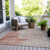 3' X 5' Salmon And Beige Geometric Washable Indoor Outdoor Area Rug - Salmon, Beige