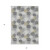 3' X 5' Gray Silver And Ivory Polka Dot Washable Indoor Outdoor Area Rug