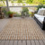 3' X 5' Orange Beige And Copper Geometric Washable Indoor Outdoor Area Rug