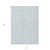 3' X 5' Sky Blue And Ivory Floral Washable Indoor Outdoor Area Rug