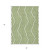 3' X 5' Lime Green and White Geometric Washable Non Skid Indoor Outdoor Area Rug - Lime Green, White