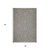 8' Runner Gray Geometric Stain Resistant Indoor Outdoor Runner Rug