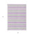 5' X 8' Pearl Striped Washable Non Skid Indoor Outdoor Area Rug