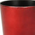 5" Red Recycled Plastic Indoor Outdoor Round Pot Planter