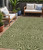 5' X 8' Olive Green And Light Green Abstract Washable Indoor Outdoor Area Rug