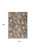 5' X 7' Brown And Ivory Floral Indoor Outdoor Area Rug