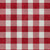 5' X 8' Red And Ivory Plaid Washable Indoor Outdoor Area Rug