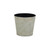 7" Silver Recycled Plastic Indoor Outdoor Round Pot Planter