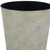 7" Silver Recycled Plastic Indoor Outdoor Round Pot Planter
