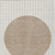 3' X 5' Ivory And Brown Striped Washable Indoor Outdoor Area Rug