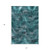 5' X 8' Teal Blue Aqua And Gray Abstract Washable Indoor Outdoor Area Rug Transitional Style - Teal Blue, Aqua, Gray Color