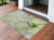 2' X 3' Green Abstract Washable Non Skid Indoor Outdoor Area Rug - Green