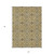 5' X 8' Brown Beige And Tan Medallion Washable Indoor Outdoor Area Rug