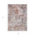3' X 5' Gray and Red Abstract Washable Non Skid Indoor Outdoor Area Rug