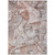 3' X 5' Gray and Red Abstract Washable Non Skid Indoor Outdoor Area Rug