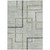 3' X 5' Green And Charcoal Geometric Washable Indoor Outdoor Area Rug