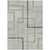 3' X 5' Green And Charcoal Geometric Washable Indoor Outdoor Area Rug