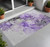 3' X 5' Purple Abstract Washable Non Skid Indoor Outdoor Area Rug Transitional Style - Purple Color