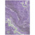 3' X 5' Purple Mint Green And Ivory Abstract Washable Indoor Outdoor Area Rug
