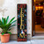 36" Blue Red And White Solid Wood Patriotic Welcome Reversible Porch Sign