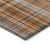 3' X 5' Terra Cotta Plaid Washable Non Skid Indoor Outdoor Area Rug