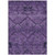 3' X 5' Eggplant Purple And Plum Floral Washable Indoor Outdoor Area Rug