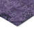 3' X 5' Eggplant Purple And Plum Floral Washable Indoor Outdoor Area Rug