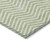 5' X 8' Artichoke Green And Ivory Chevron Washable Indoor Outdoor Area Rug