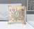 20" x 20" Yellow Peacock Blown Seam Floral Indoor Outdoor Throw Pillow