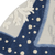 4' Navy Blue And Gray Round Starfish Indoor Outdoor Area Rug