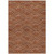 3' X 5' Orange Gold And Ivory Geometric Washable Indoor Outdoor Area Rug