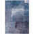 3' X 5' Navy Blue And Sky Blue Abstract Washable Indoor Outdoor Area Rug Transitional Style - Navy Blue, Sky Blue Color